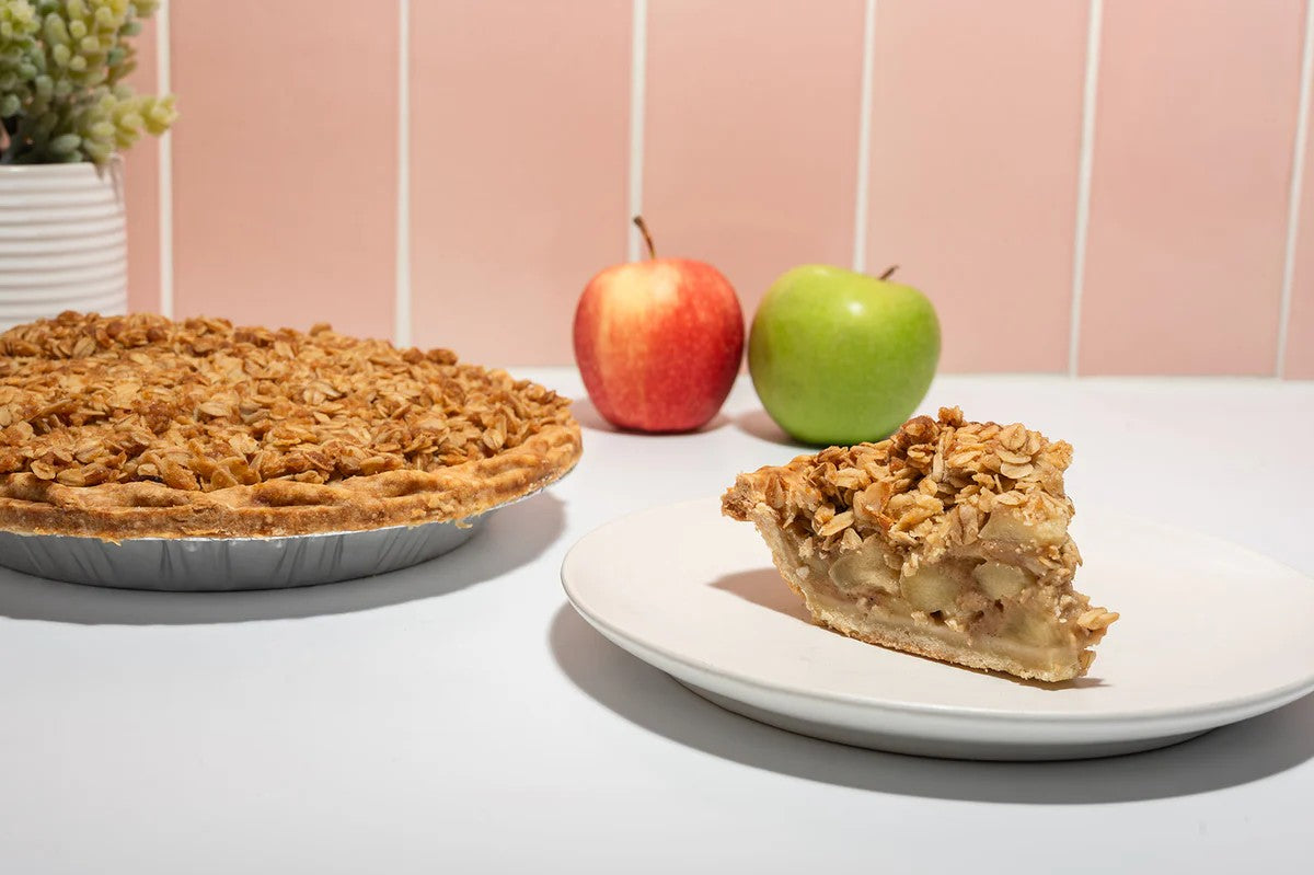 Caramel Apple Crumble Pie