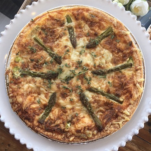 House Baked Quiche:  Asparagus & Goat Cheese